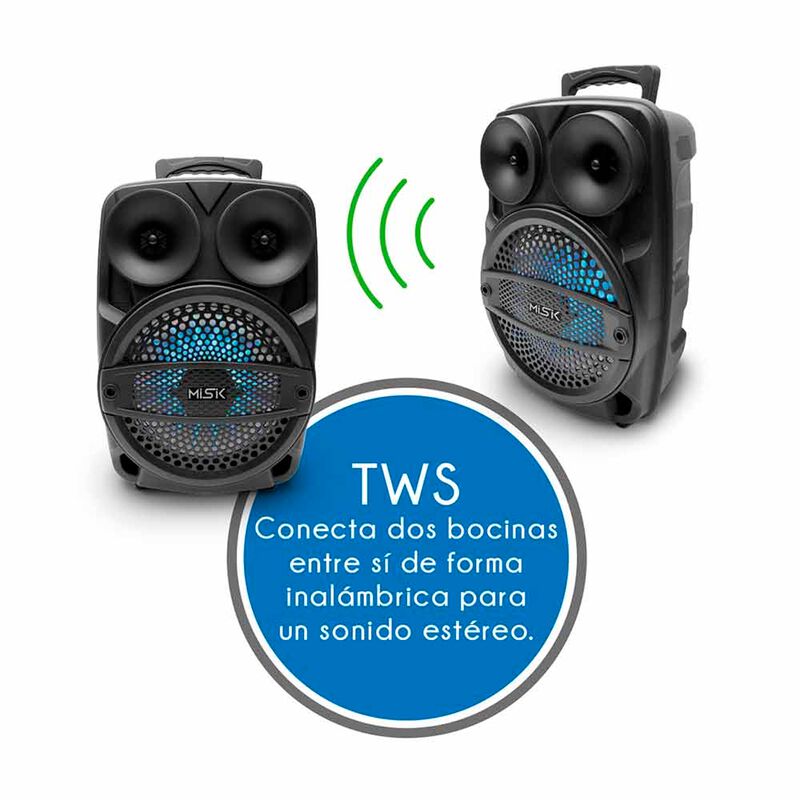 Bafle Misik MB128 8" Bth Usb Tws image number null