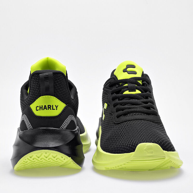 Charly Tenis deportivo para hombre negro verde,... image number null