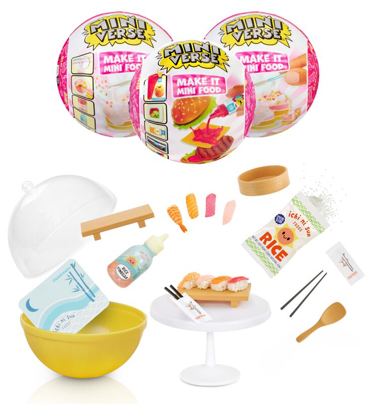 Set De 3 Mini Comidas Sushi De La Serie Make It... image number null
