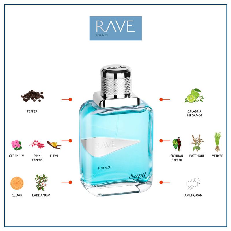 Perfume Sapil Rave Eau De Toilette Para Hombre,... image number null