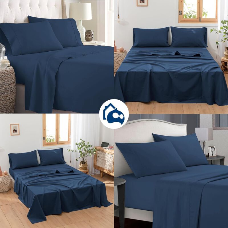 Juego de 4 Piezas de Sabanas Matrimonial Hipoal... image number null