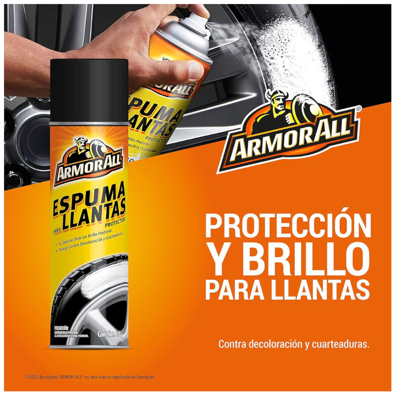 Espuma limpieza llantas Armor All 510g brillo n... image number null