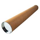 Tubo de Cartón con Tapa Metálica 1.5 mm Espesor 105x7 cm