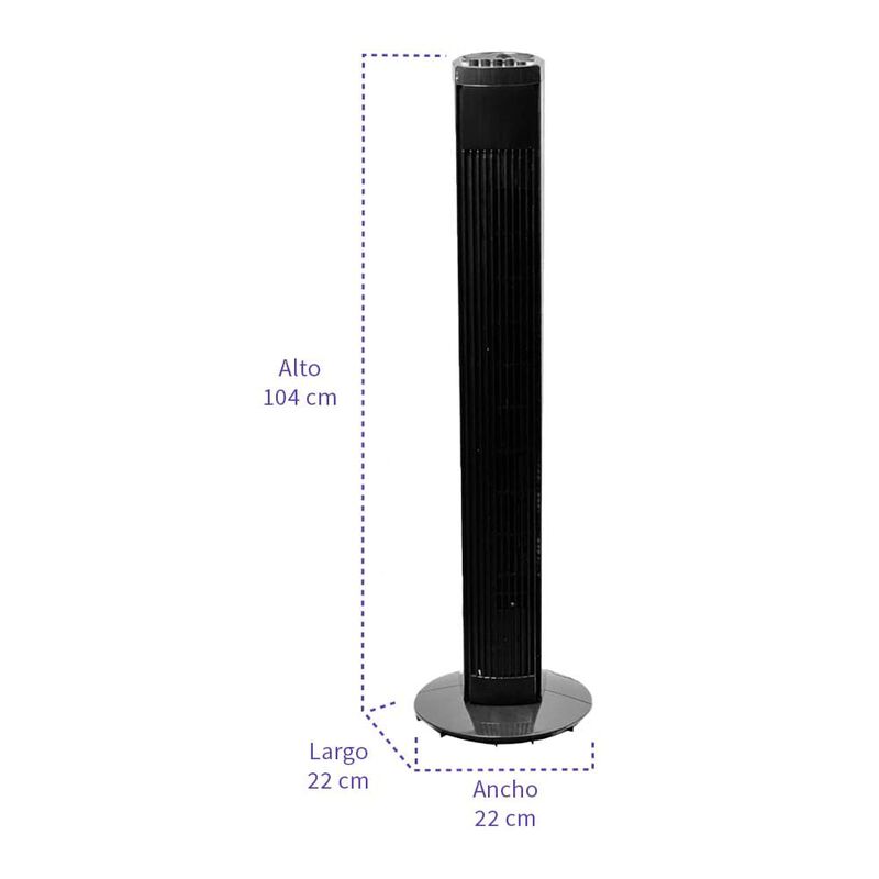 Ventilador de torre 46 42 w 3 velocidades con t... image number null