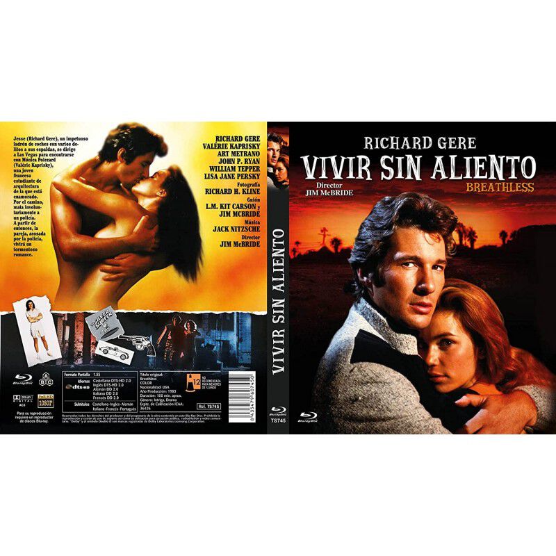 Vivir Sin Aliento Bd Car&aacute;tula Reversible 1983 B... image number null