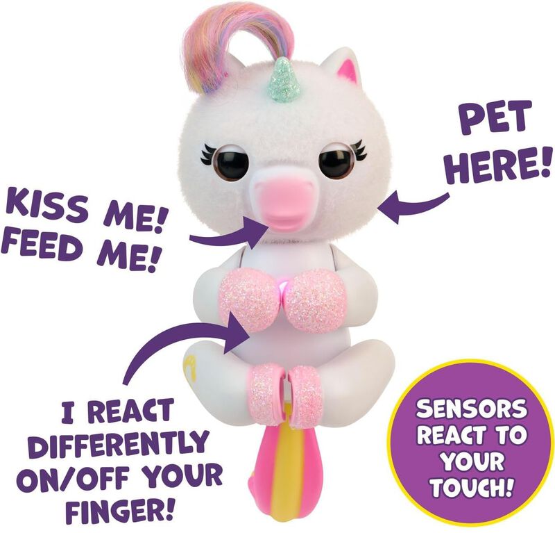 Toy Fingerlings Interactive, Beb&eacute; Mono Y Unicor... image number null