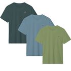 Set de 3 playeras Bark and Hide Playera Para Hombre Cuello Redondo Manga Corta Modelo Bark