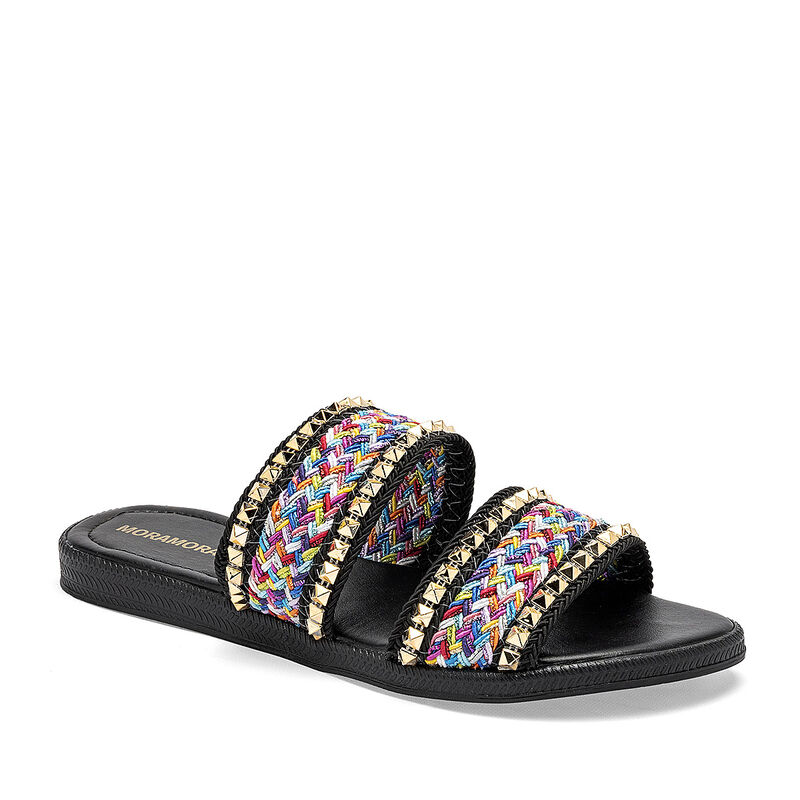 Moramora sandalia piso para mujer negro multico... image number null