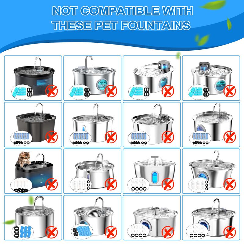 Filtros Para Fuente De Agua De Gatos Whksoy Pac... image number null