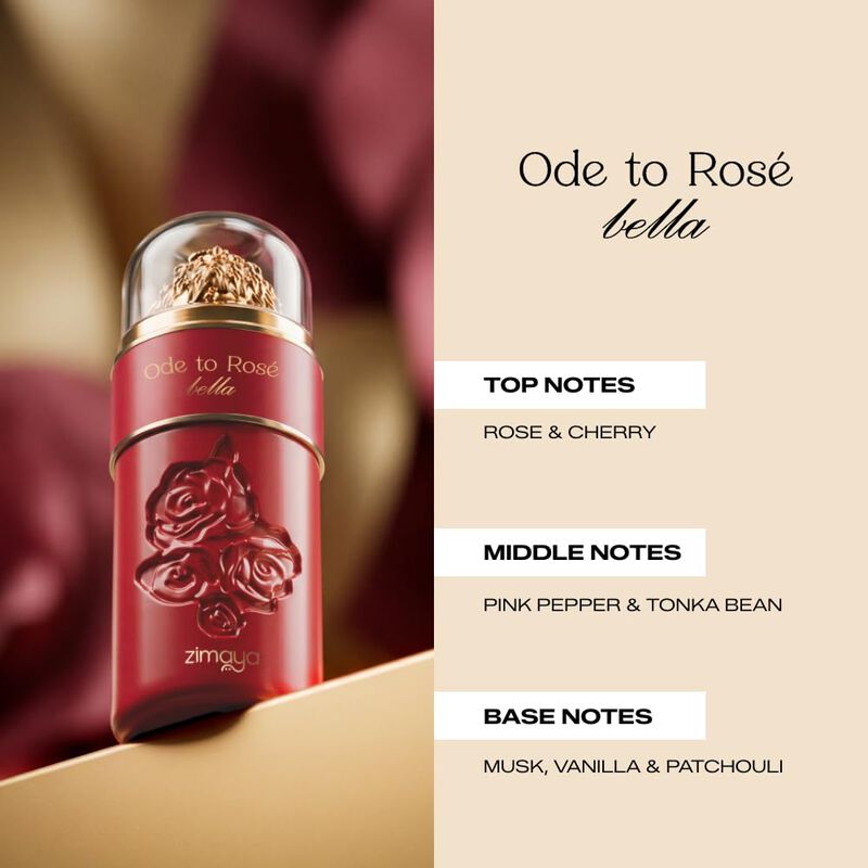 Eau De Parfum Zimaya Ode To Rose Bella 100 ml image number null