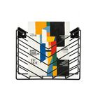 Estante Para Revistas Zayhenyoo De Pared En Metal Negro