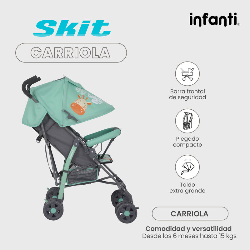 Carriola de Bast&oacute;n Skit Safari Verde image number null