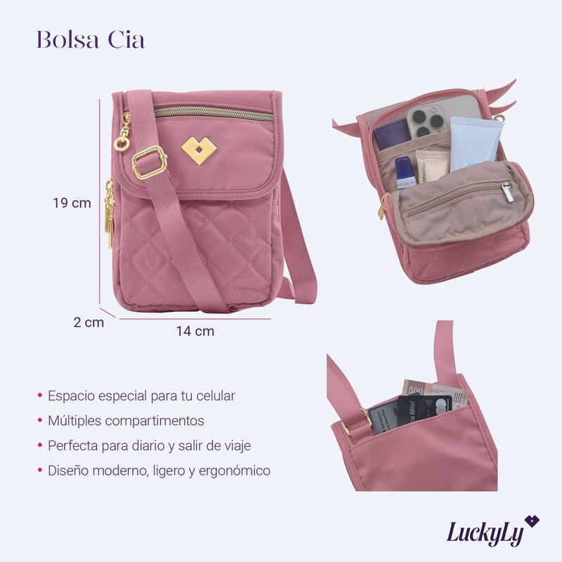 Bolsa Para Celular Mujer Crossbody Bolso Dama C... image number null