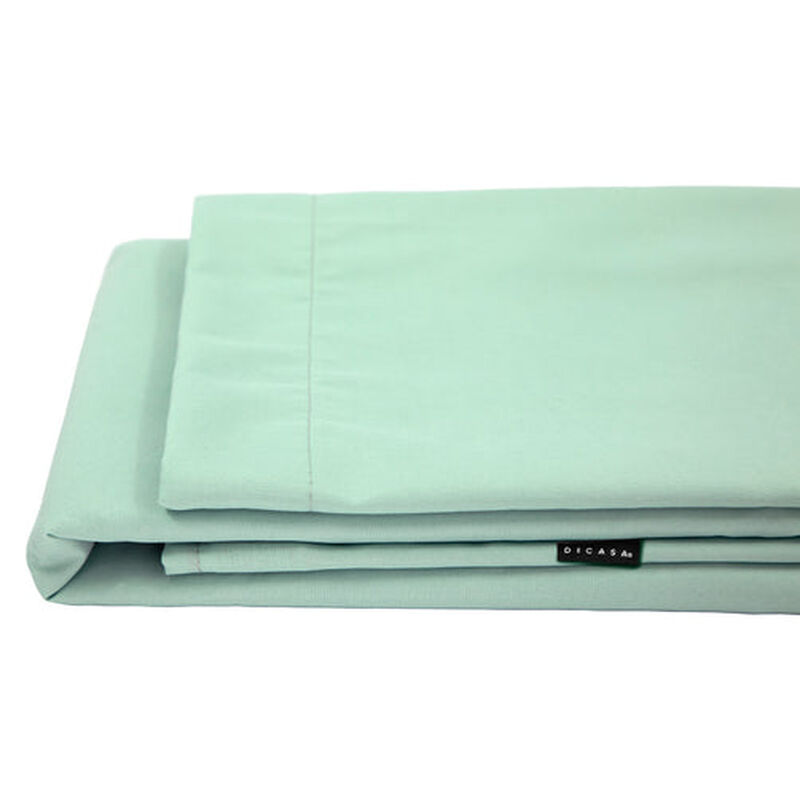 Juego de S&aacute;banas Queen Size Softy Menta image number null