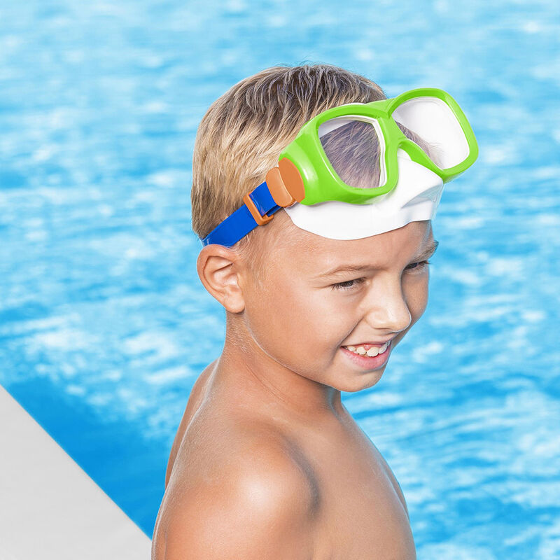 Goggles Visor Snorkel Sencillo Verde Ni&ntilde;os 3 A&ntilde;... image number null