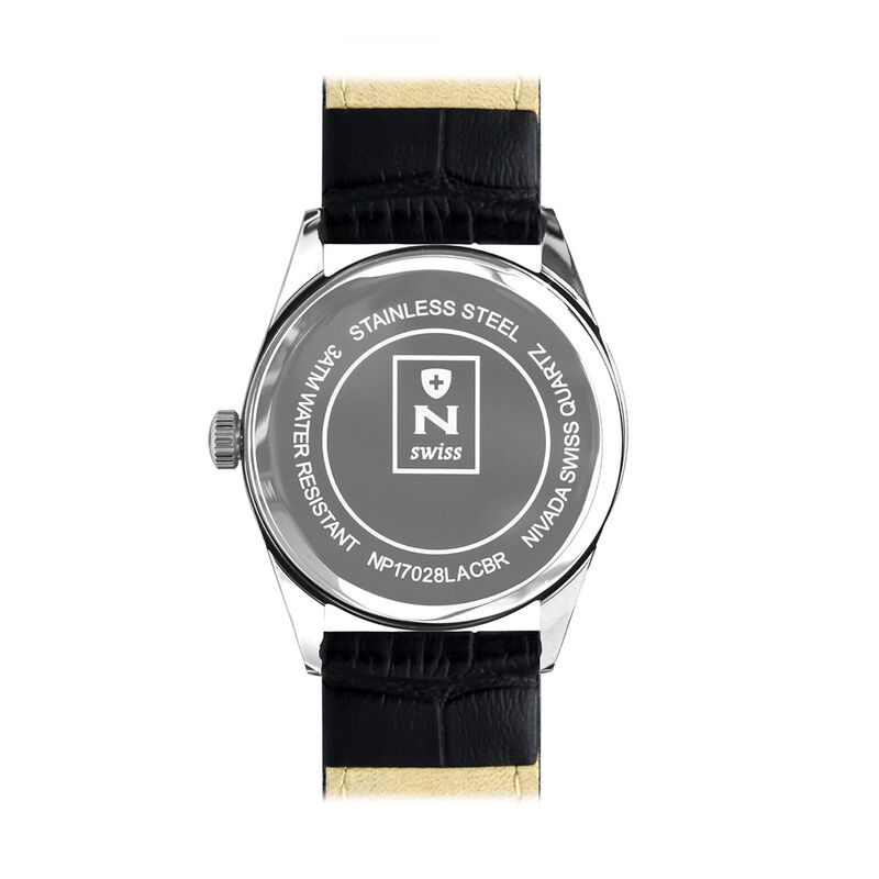 Reloj Nivada Executive Dama Acero/Piel Blanco R... image number null