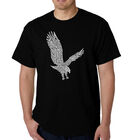 Camiseta Word Art Para Hombre - &Aacute;guila - Negro