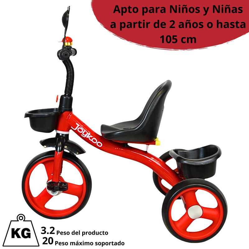 Triciclo para Ni&ntilde;os con Timbre y Espejo Ruedas ... image number null