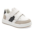 Charly Tenis urbano para ni&ntilde;o. Blanco negro beige