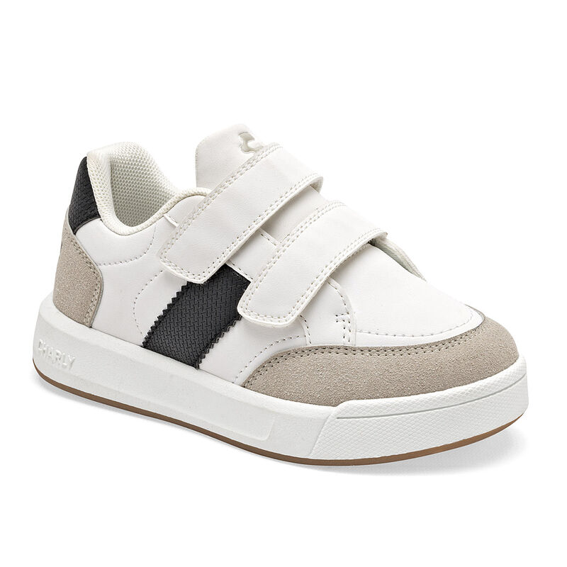 Charly Tenis urbano para ni&ntilde;o. Blanco negro bei... image number null