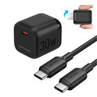 Cargador R&aacute;pido VENTION 30W GaN Compacto + Cable USB-C a USB-C 1 Metro 60W