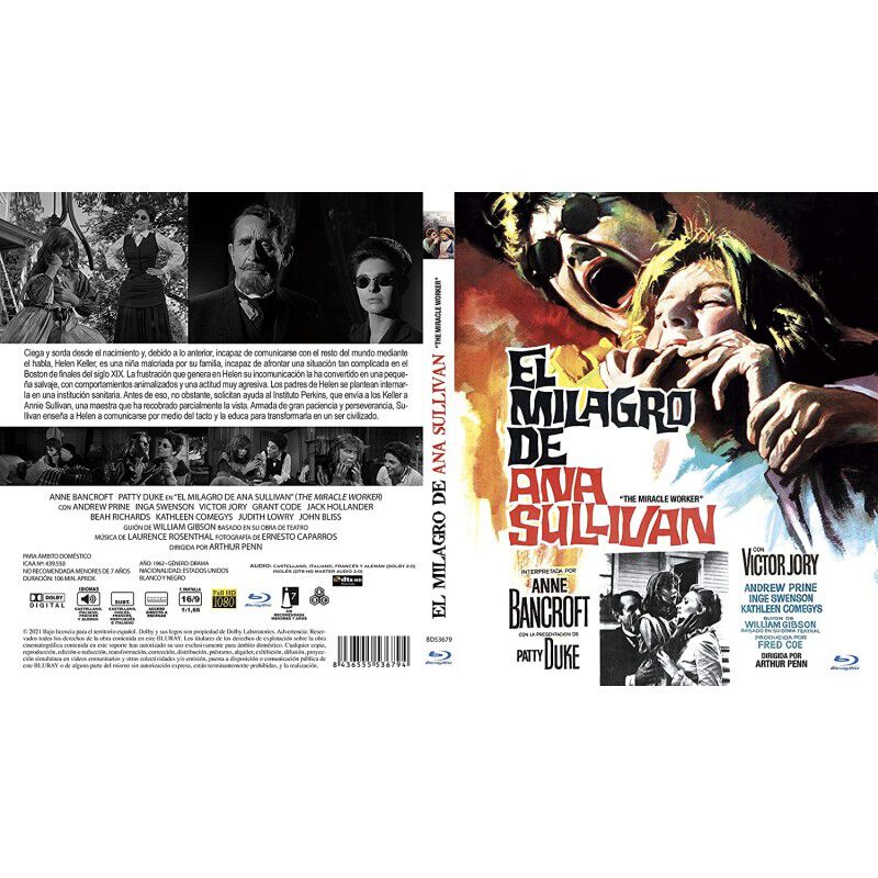 El Milagro De Ana Sullivan [blu-ray] (1962) The... image number null