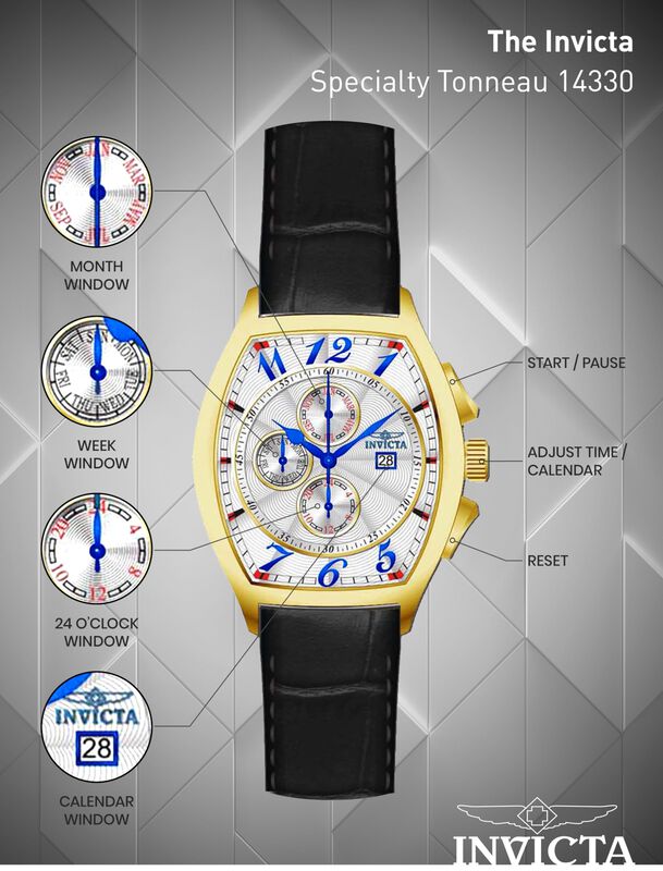 Reloj Invicta 14330 Specialty Tonneau Para Homb... image number null