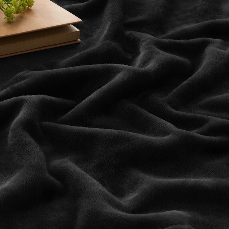 Manta Bedelite 127 cm X 178 cm Negra De Forro P... image number null