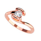 Anillo de Compromiso en Oro Rosa 10K con Circonia -  Talla:7/ FJ721-10R-CZ-7