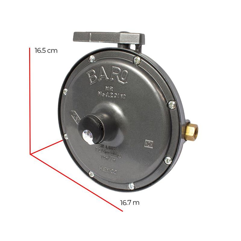 Regulador Gas L.p. Para 2 Cilindros Mod. Reg201... image number null