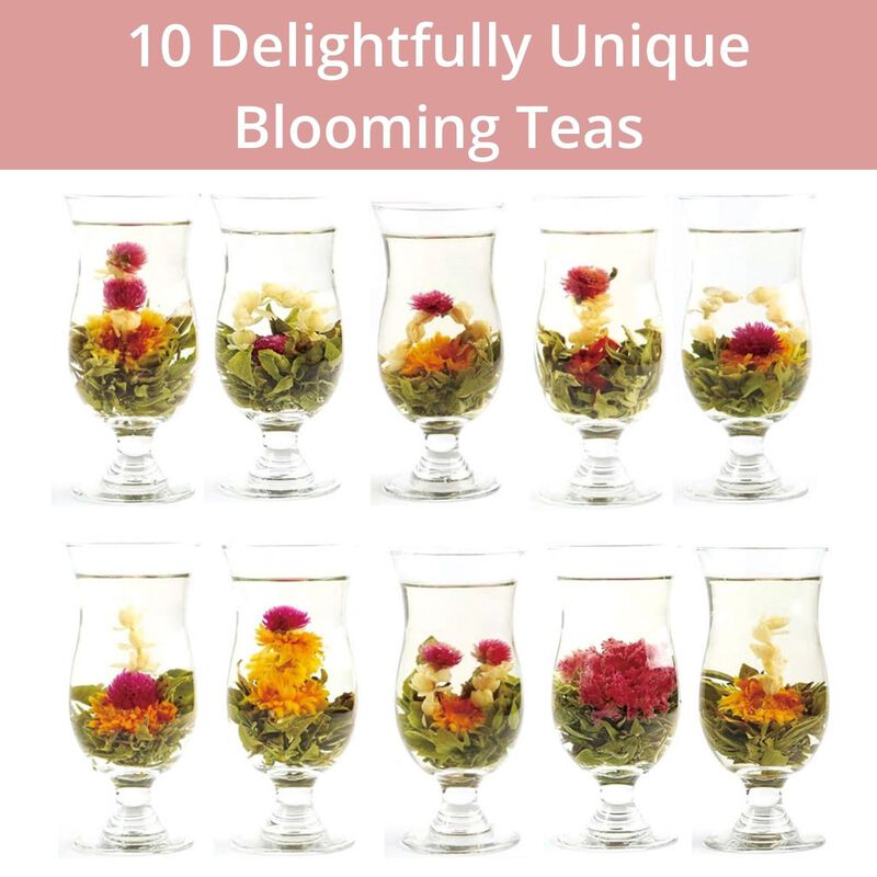 Set De Regalo De Flores De T&eacute; Florecientes Vita... image number null