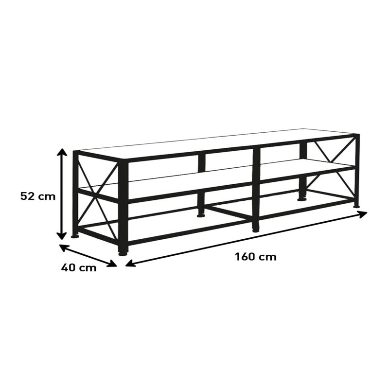 Mueble para TV de 60 plg con 3 Niveles Blueland... image number null