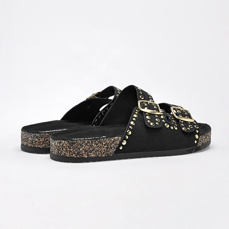 Moramora sandalia piso para mujer negro cod 141... image number null
