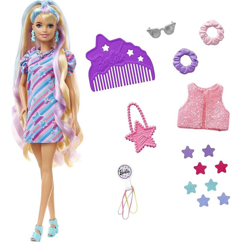 Barbie Totally Hair, tem&aacute;tica de estrellas con ... image number null