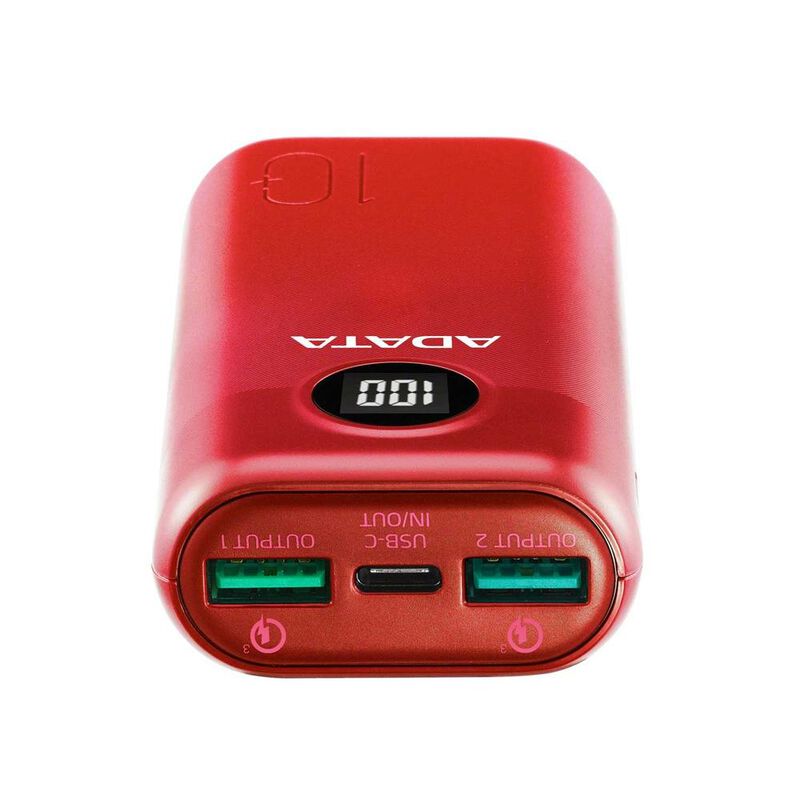 Bater&iacute;a Recargable ADATA Powerbank 10000mAH ROJ... image number null