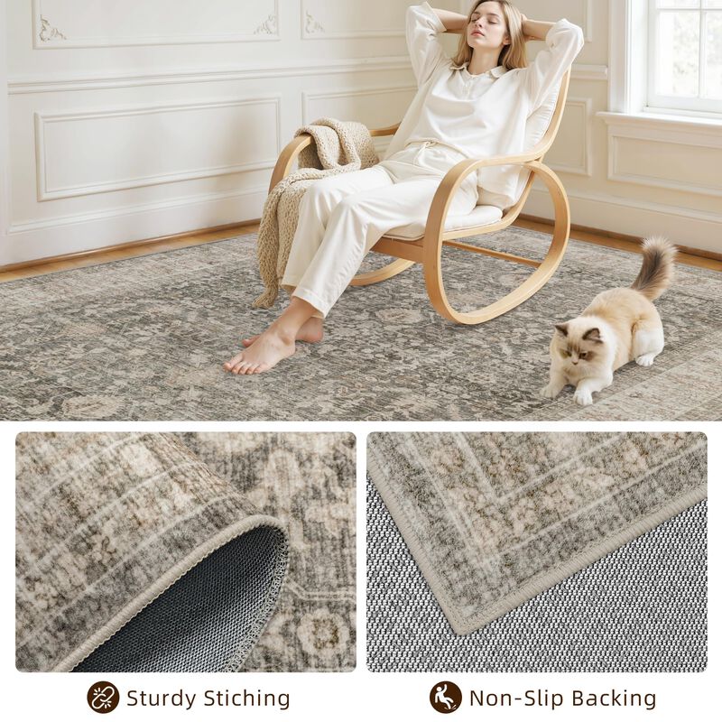 Alfombra Luxturiy 183 cm &times; 183 cm Lavable Color... image number null