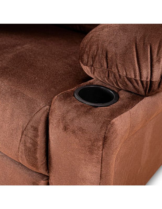 Sofá Reclinable Sara Con 2 Porta Vasos y 3 Posi... image number null