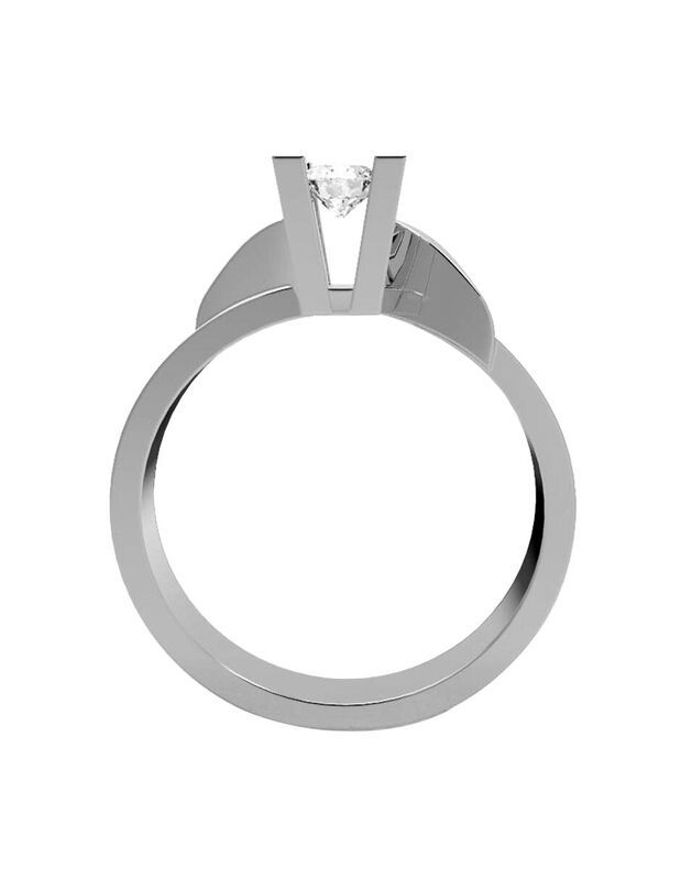 Anillo de Compromiso de 14K con Diamante de Lab... image number null