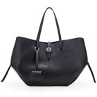 Bolsa Tote Maxi Con Porta Audif&oacute;nos Color Negro