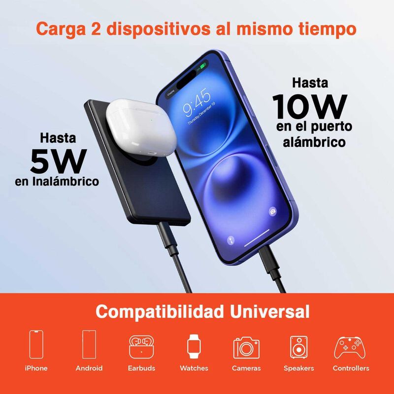 Bater&iacute;a Externa HYPERGEAR Mag 5000mAH Powerbank image number null