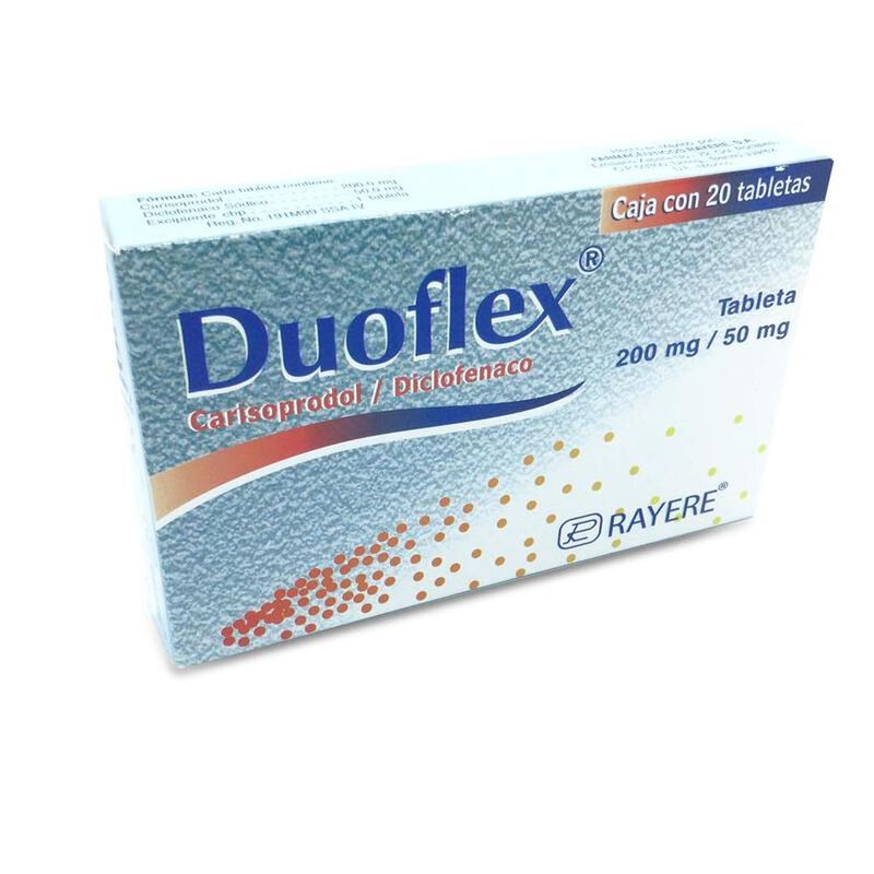Duoflex 200mg/50mg Caja con 20 tabletas 200mg/5... image number null