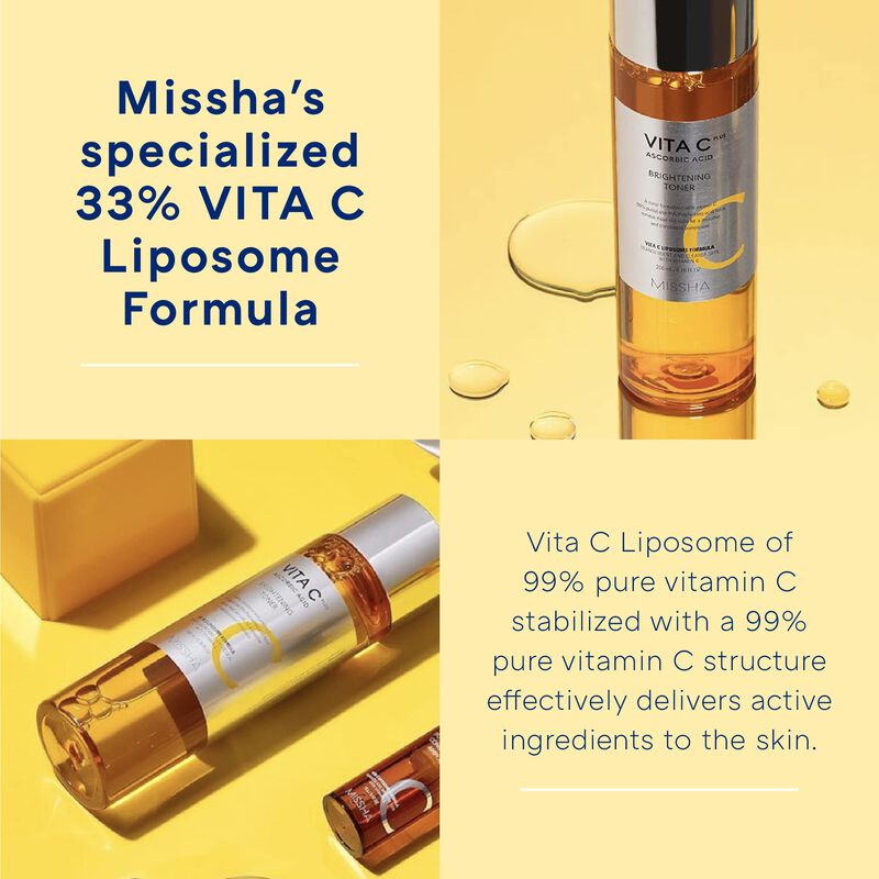 T&oacute;nico Facial Missha Vita C Plus 25% De Vitamin... image number null