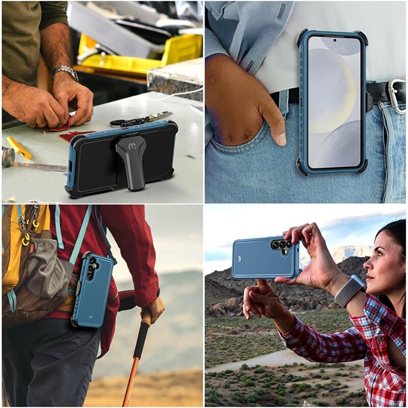 Funda Mybat Maverick Clip Para Samsung S25 Azul image number null