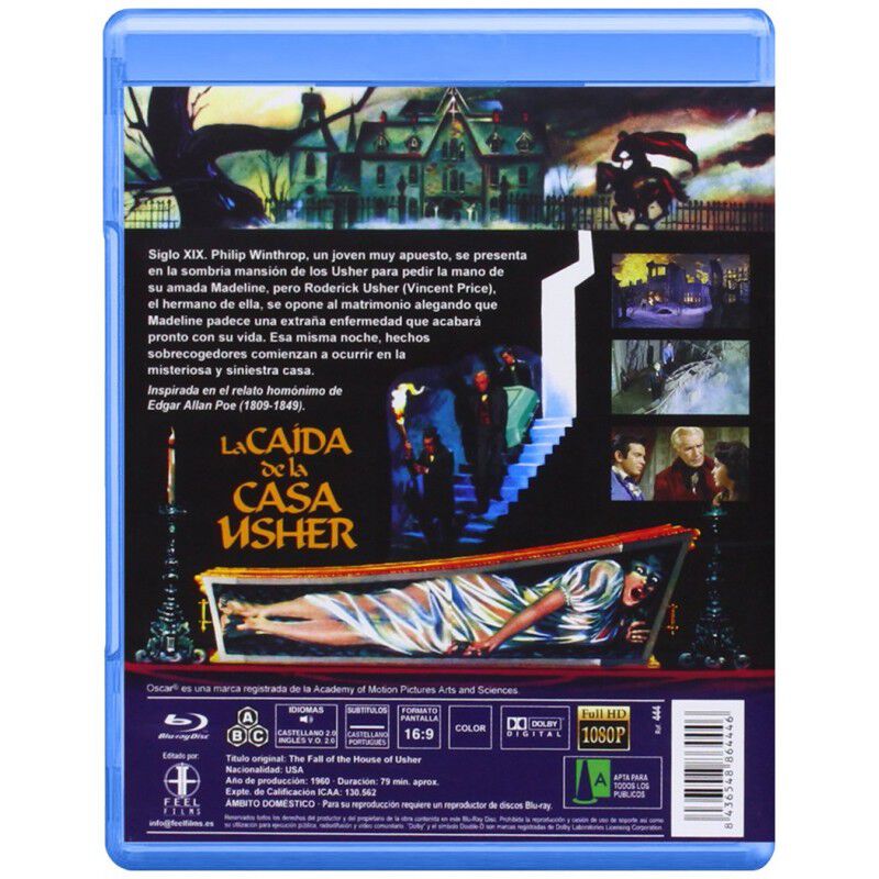 La Ca&iacute;da De La Casa Usher [blu-ray] (1960) image number null