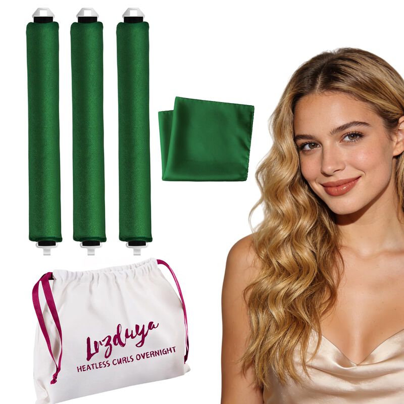 Rizador De Cabello Lrzduya 3 Barras Verde Esmer... image number null