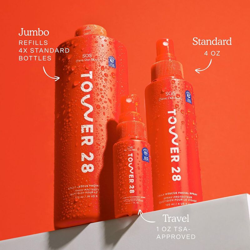 D&uacute;o De Spray Sos Daily Rescue Tower 28 Para Pie... image number null
