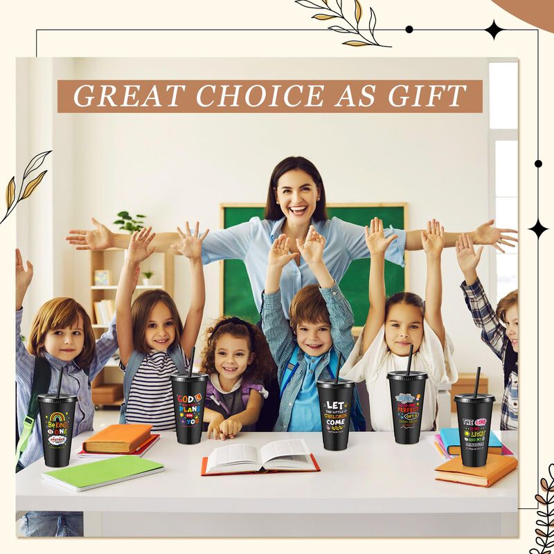 Vasos Infantiles Uiifan 30 Unidades 700 ml Negr... image number null