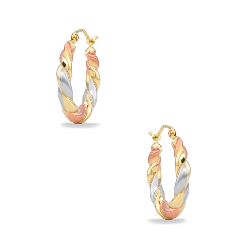 Arracadas De Oro Florentino 14k (21 Mm) Aprox image number null