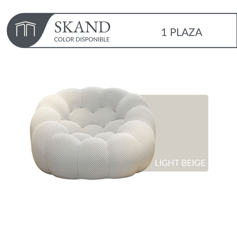 Sill&oacute;n Espuma Alta densidad SKAND Light Beige 1... image number null
