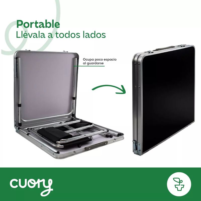 Mesa Plegable Tipo Portafolio 4 Bancos Para Jar... image number null